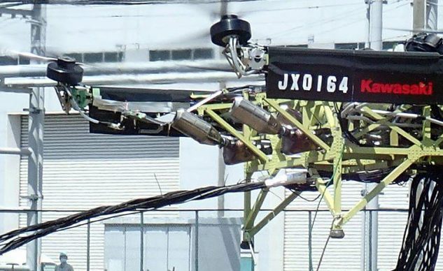 Kawasaki testa il drone per carichi leggeri