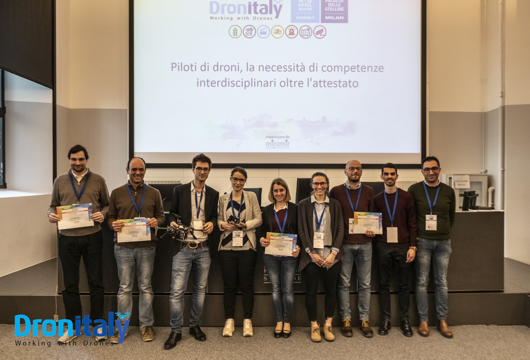 6 progetti premiati a Dronitaly