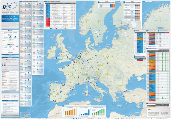 Nuova mappa GIE: accelera lo small scale GNL in tutta Europa