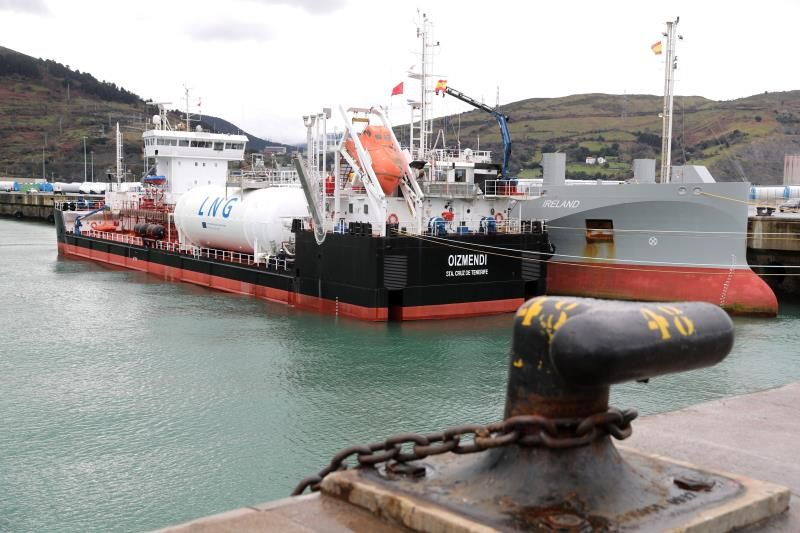 Primo bunkeraggio di GNL da nave a nave nel porto di Bilbao