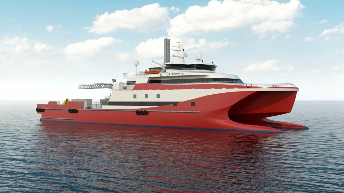 New model of LNG working catamaran by ST Engineering