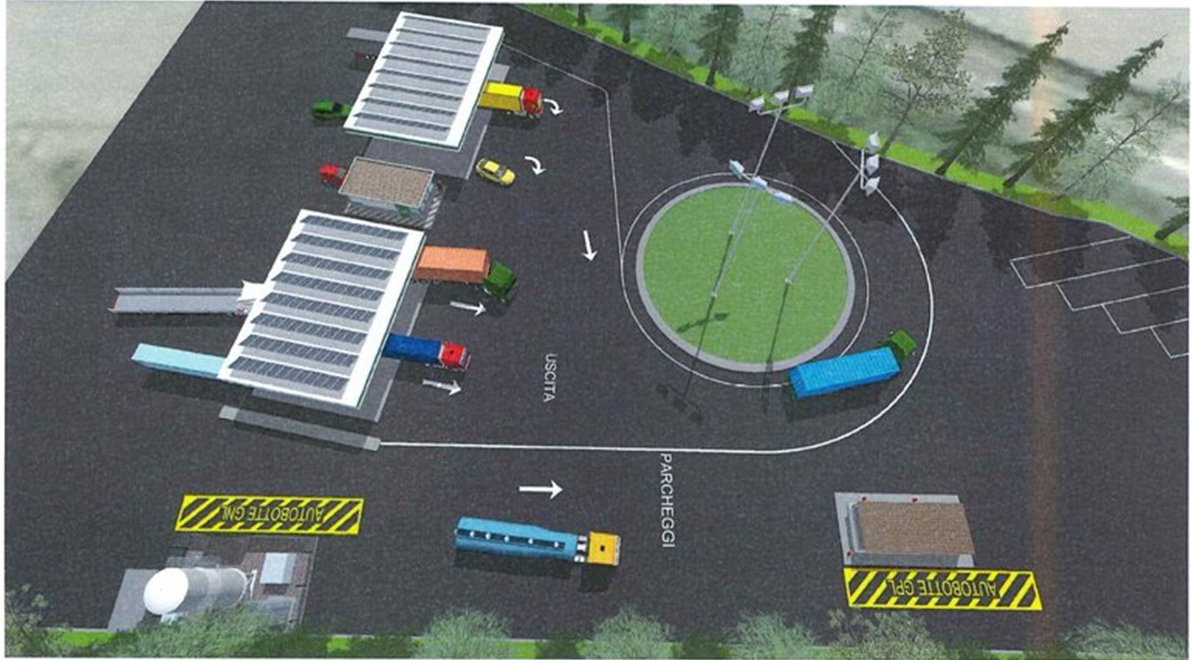 LNG/L-CNG station proposal for the re-launch of the Pontebba Friulian Autopark