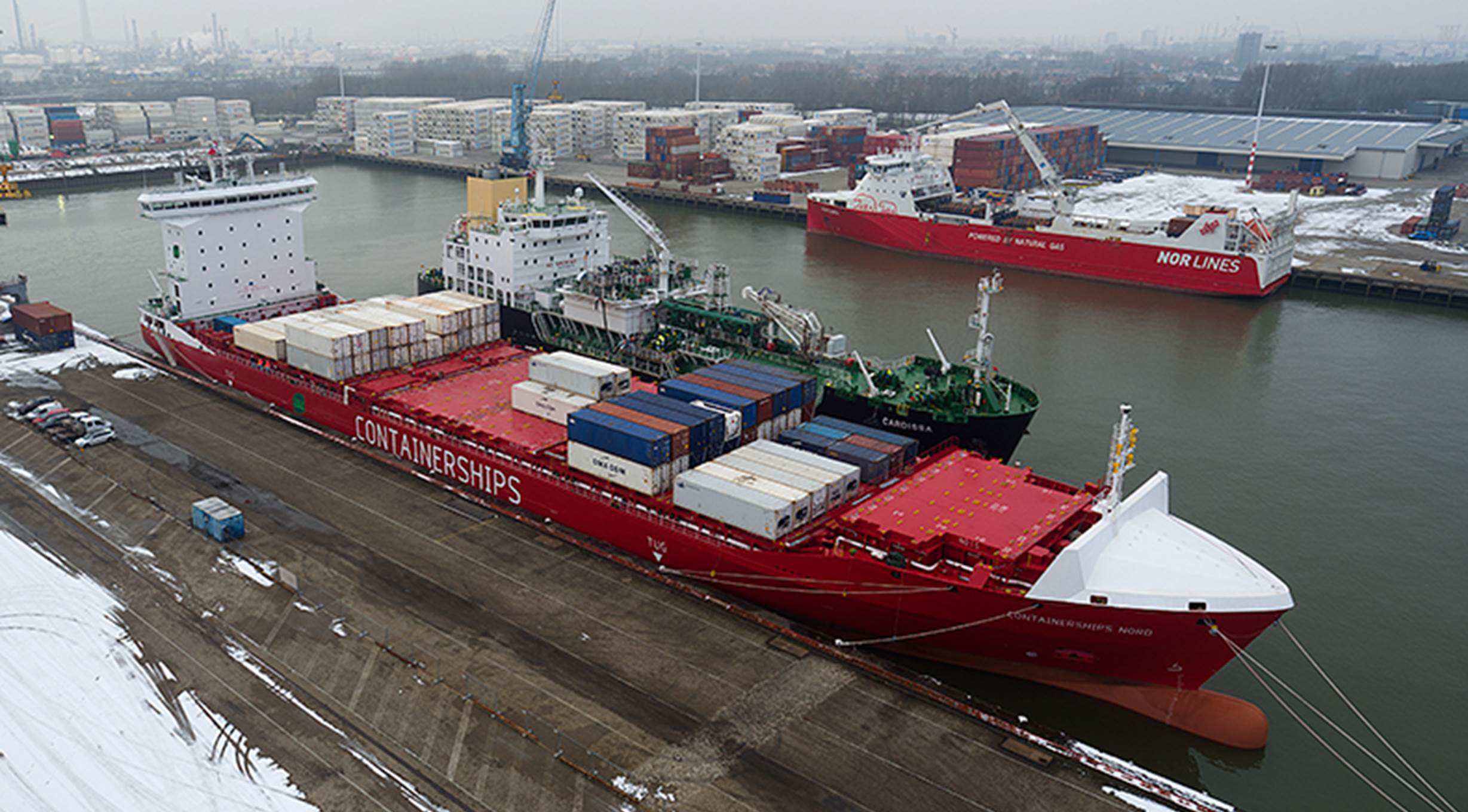 The first CMA CGM container ship is into service (13 by 2020)