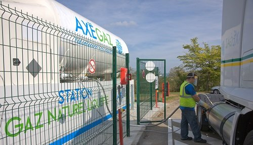 Axègaz apre la sua prima stazione di GNL in Francia